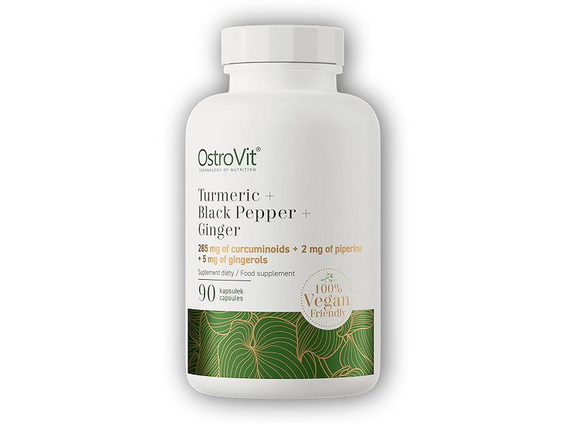 Ostrovit Turmeric + Black peper + Ginger 90 tablet kurkuma, černý pepř, zázvor