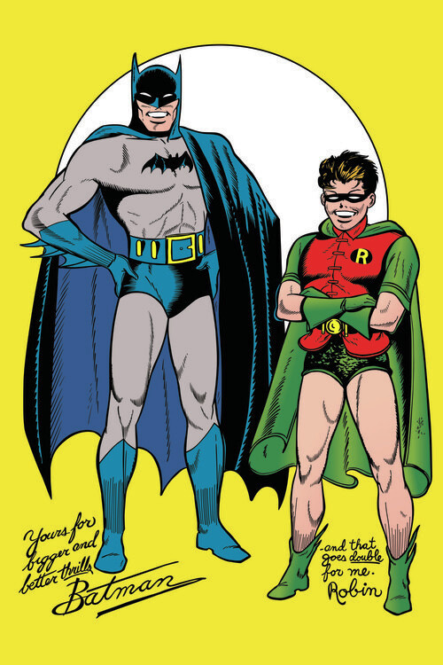 POSTERS Umělecký tisk Batman and Robin - Comics, (26.7 x 40 cm)