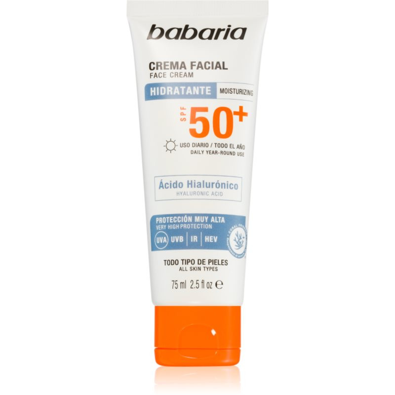 Babaria Sun Face voděodolný opalovací krém na obličej SPF 50+ 75 ml