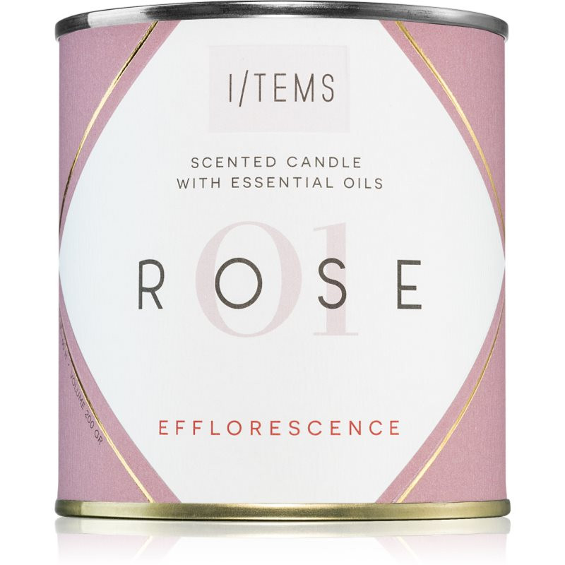 I/TEMS Essential 01 / Rose vonná svíčka 200 g