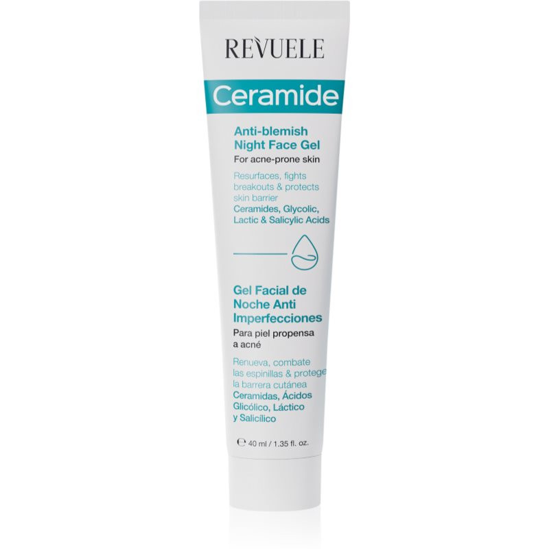 Revuele Ceramide Anti-Blemish Night Face Gel gel proti nedokonalostem na noc 40 ml