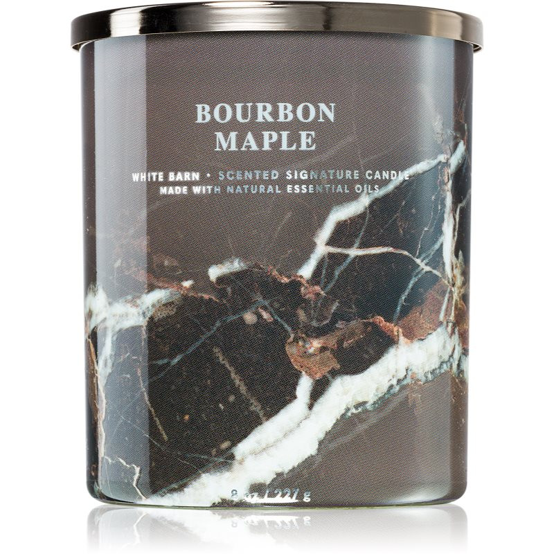 Bath & Body Works Bourbon Maple vonná svíčka 227 g