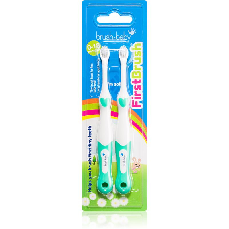 Brush Baby FirstBrush zubní kartáčky pro děti 2 ks
