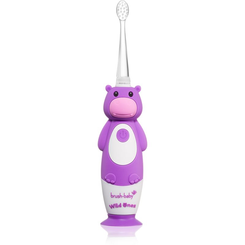 Brush Baby WildOnes WildOne elektrický zubní kartáček + 2 náhradní hlavice pro děti Hippo 1 ks