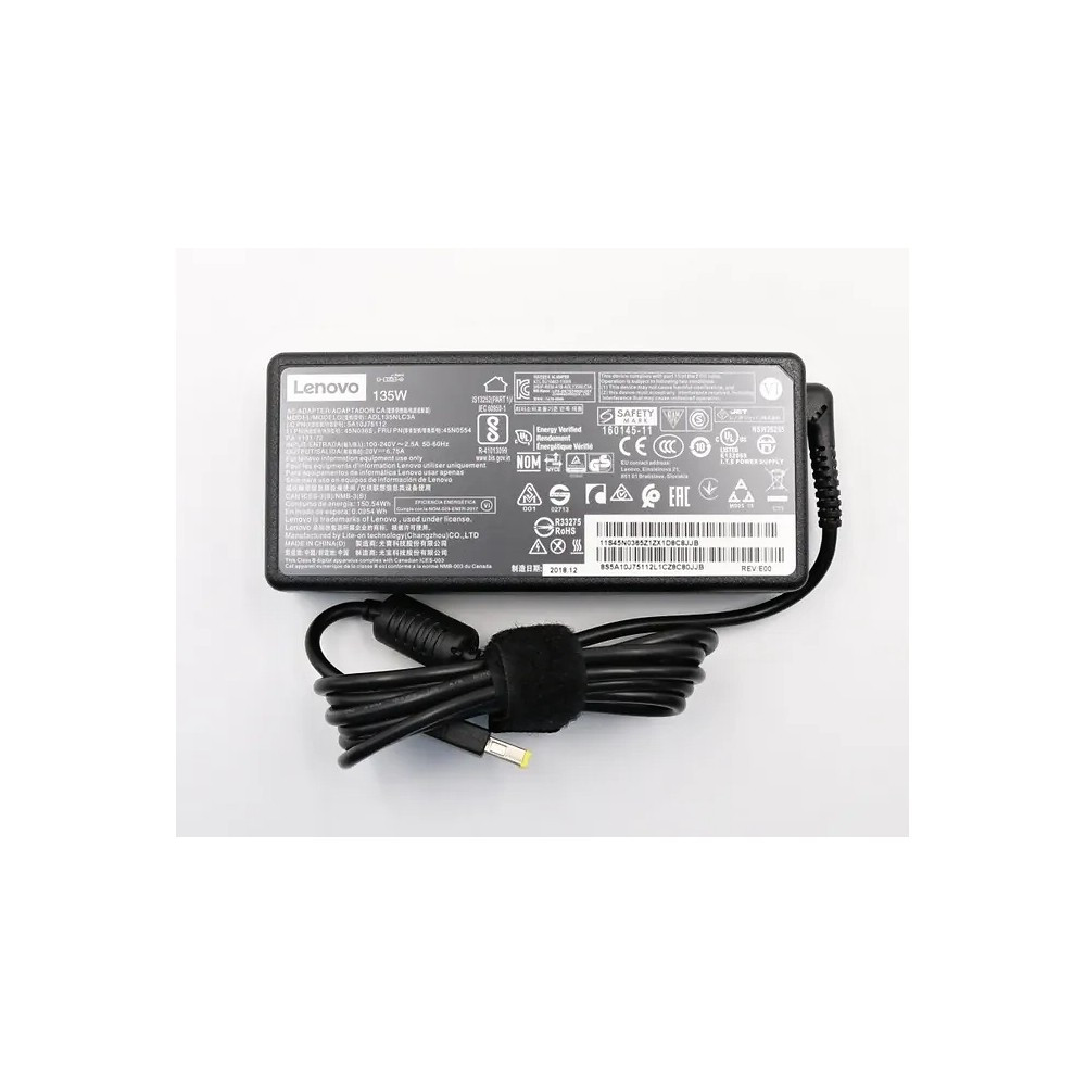 adaptér pro notebooky Lenovo 135W - 20V/6,75A - obdélník (11x4,5mm)