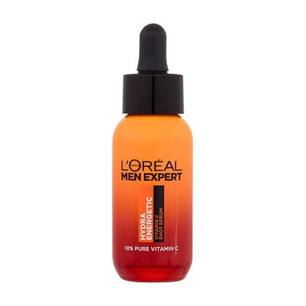 L'Oréal Paris Men Expert Hydra Energetic Vitamin C Shot Serum rozjasňující a vyhlazující pleťové sérum 30 ml pro muže