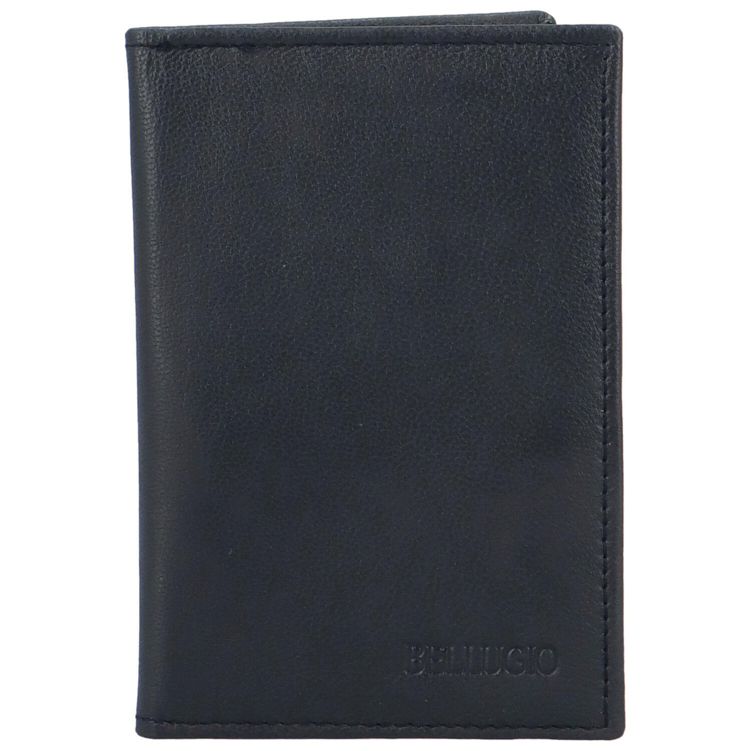 Kožené pouzdro na doklady Bellugio Jarry,  tmavě modré