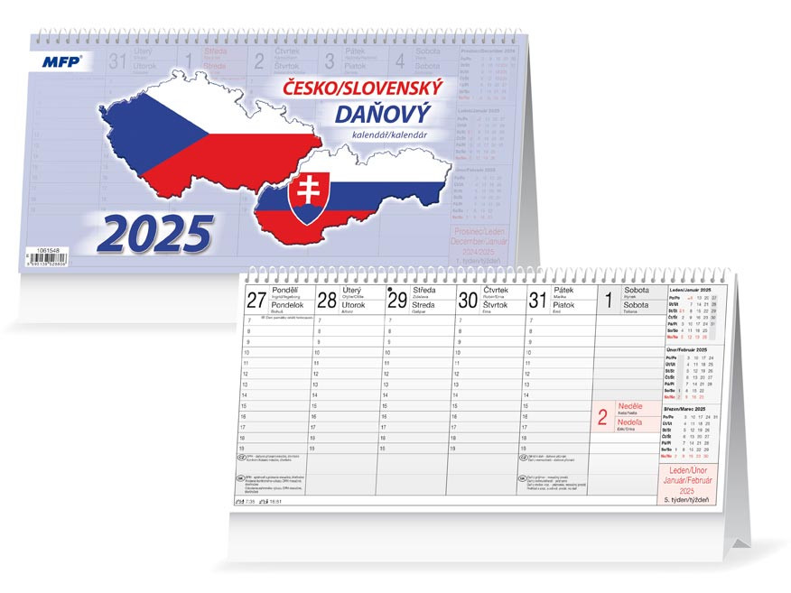 MFP 1061548 Kalendář 2025 stolní Daňový česko/slovenský
