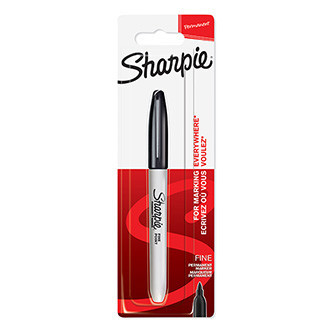 Sharpie, popisovač Fine, černý, 1ks, 0.9mm, permanentní, blistr