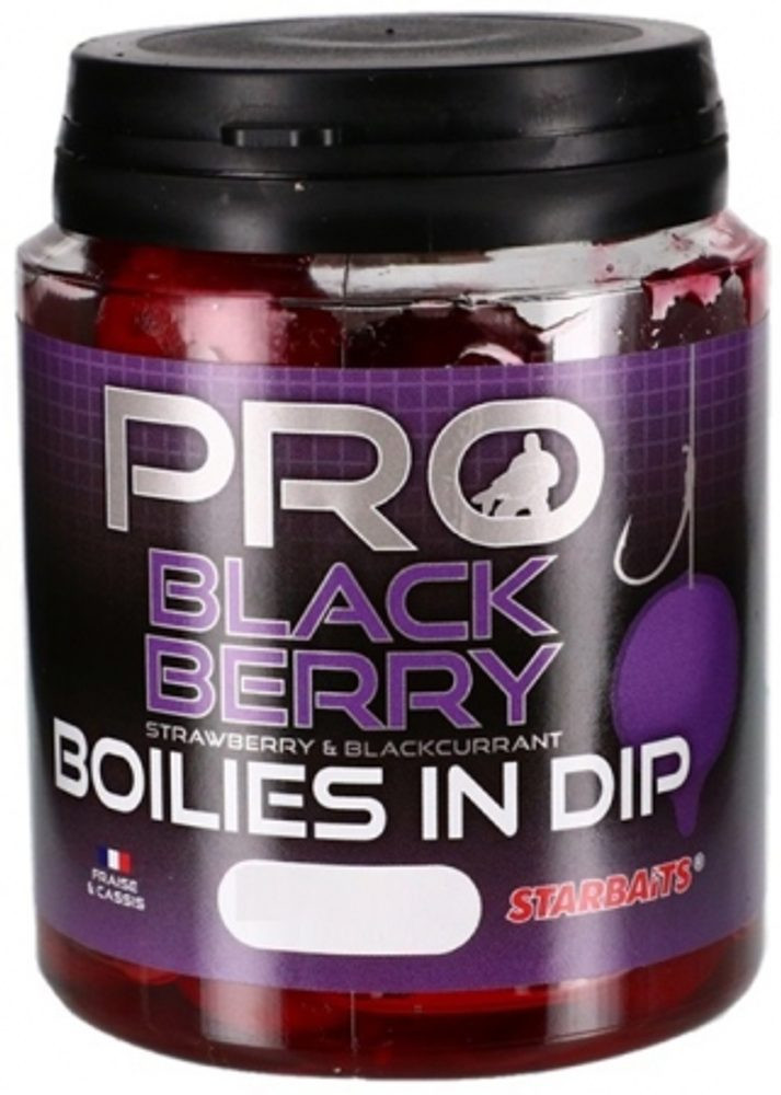 Starbaits Boilies v dipu Pro Black Berry 150g - 20mm