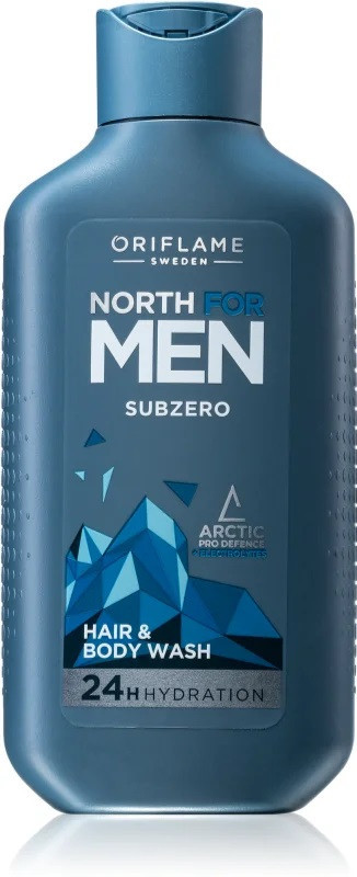 Oriflame North for Men Subzero šampon a sprchový gel 2 v 1 pro muže 250ml