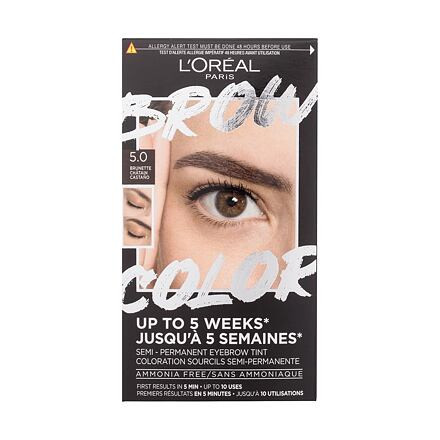 L'Oréal Paris Brow Color Semi-Permanent Eyebrow Tint dámská semi-permanentní barva na obočí odstín hnědá