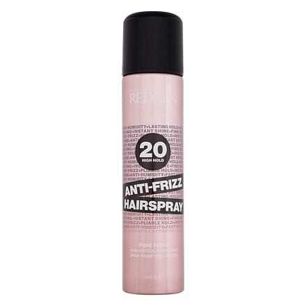Redken Pure Force Anti-Frizz Hairspray dámský lak na vlasy 250 ml pro ženy poškozený flakon