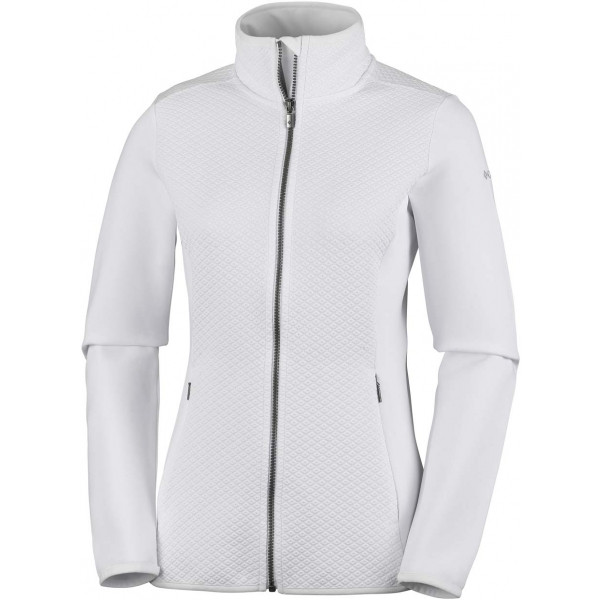 Columbia ROFFE RIDGE FULL ZIP FLEECE Dámská fleecová mikina, bílá, velikost