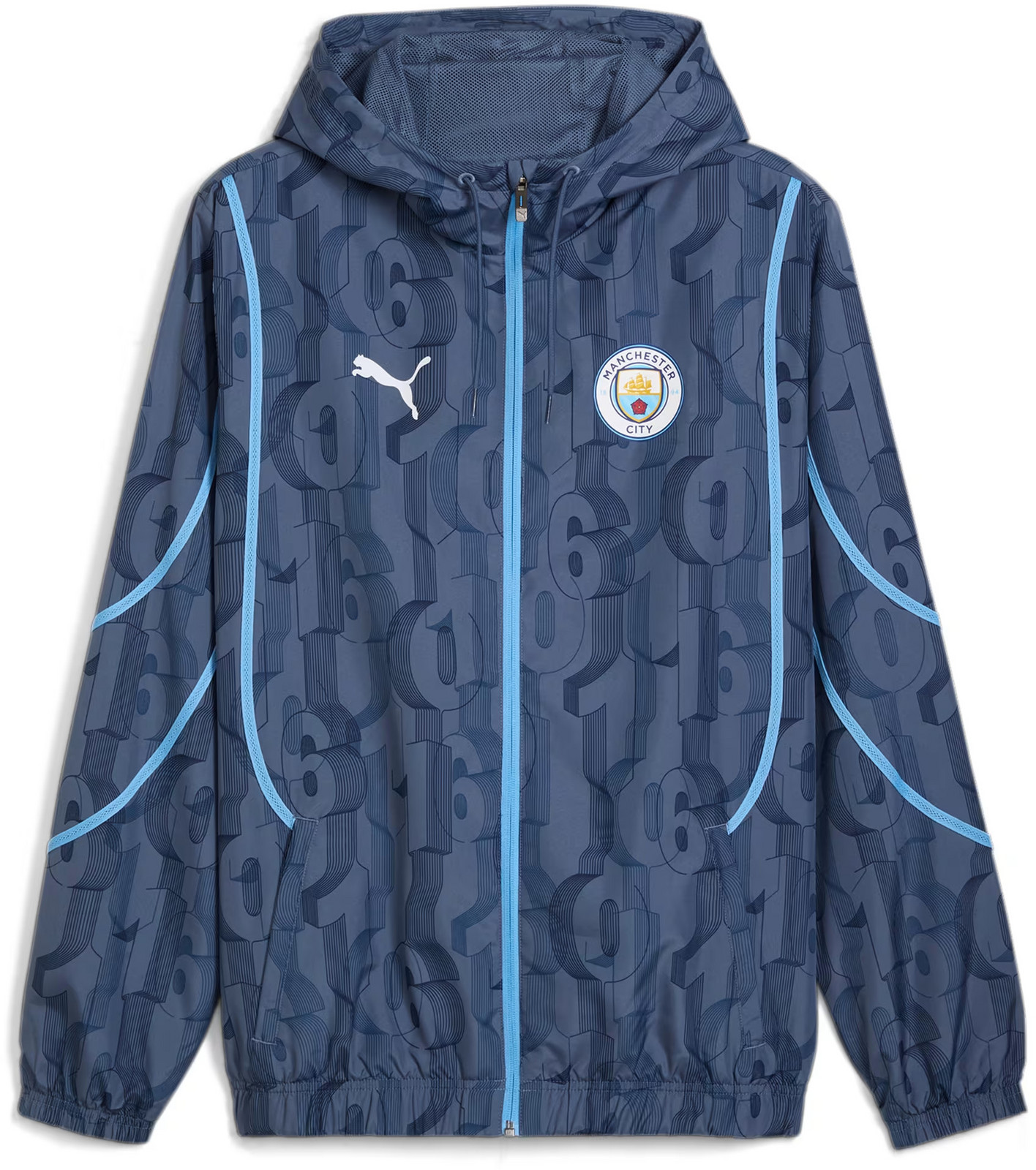 Bunda s kapucí Puma  MCFC Prematch Woven Jacket 2024/25