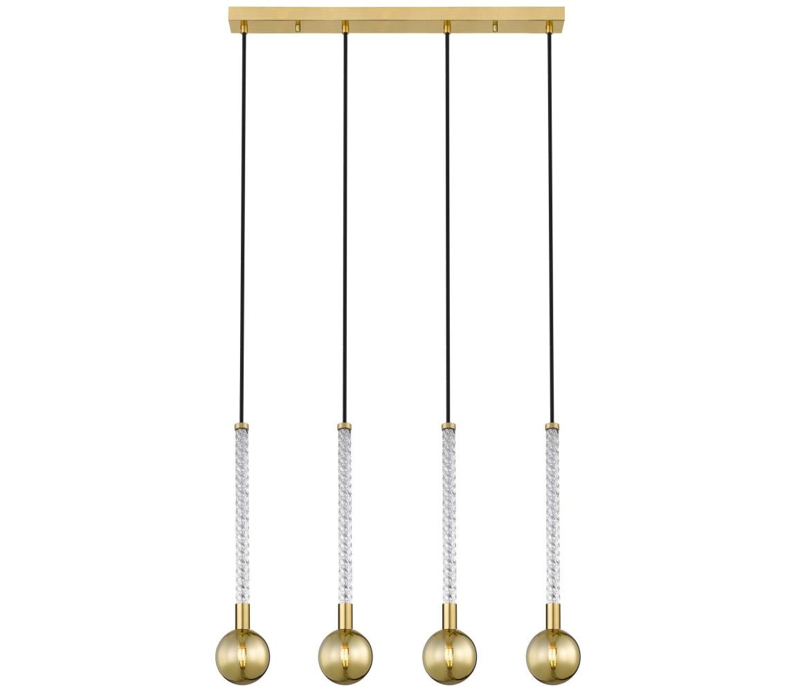 Zuma Line Zuma Line P0583-04A-2GHF - Lustr na lanku MIDA 4xG9/6W/230V mosaz