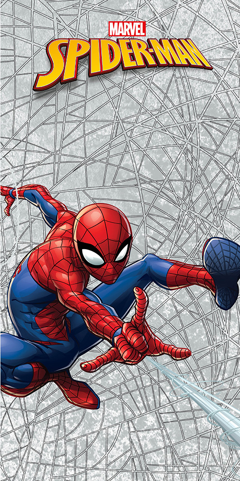 TipTrade Bavlněná froté  osuška 70x140 cm - Spider-man Pavučina