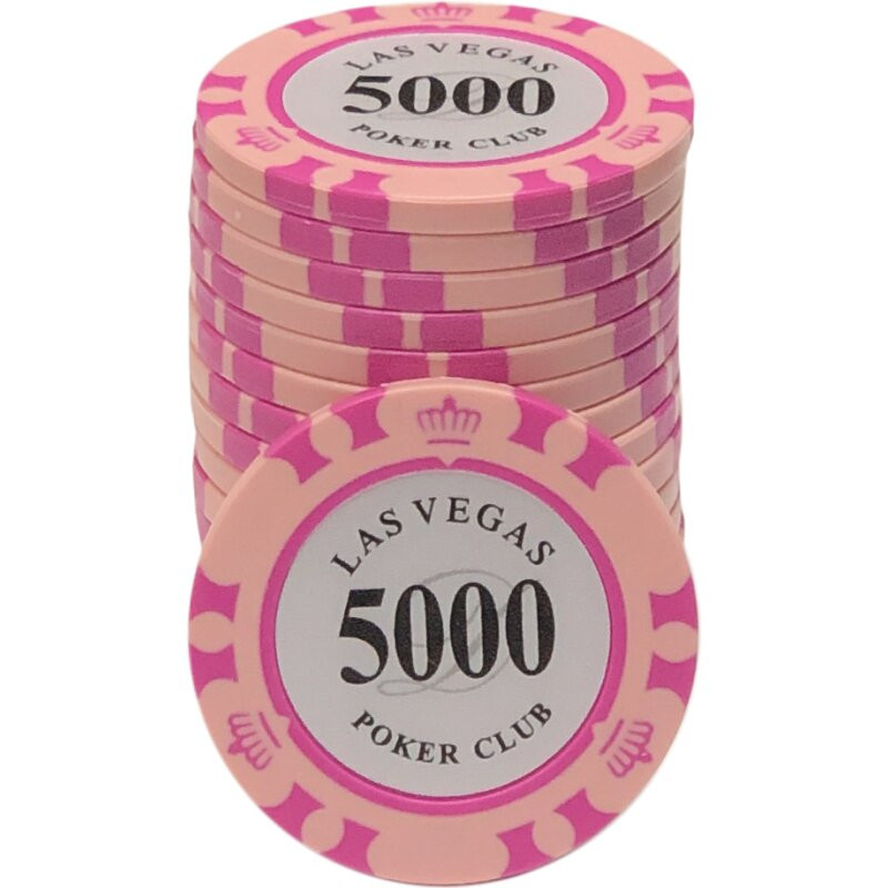 Kusový žeton na poker Las Vegas Pokerclub 5000