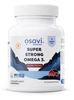 Osavi Super Strong Omega 3, 500 EPA / 250 DHA, 60 softgelových kapslí