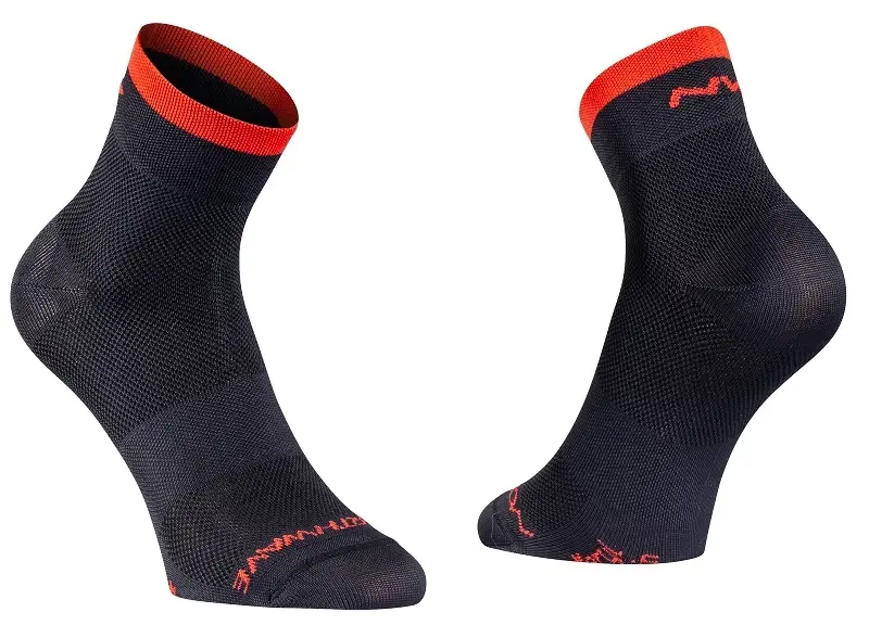 Cyklistické ponožky NorthWave  Origin Mid Black/Red