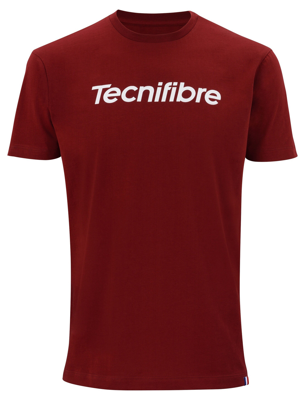 Pánské tričko Tecnifibre  Club Cotton Tee Cardinal L