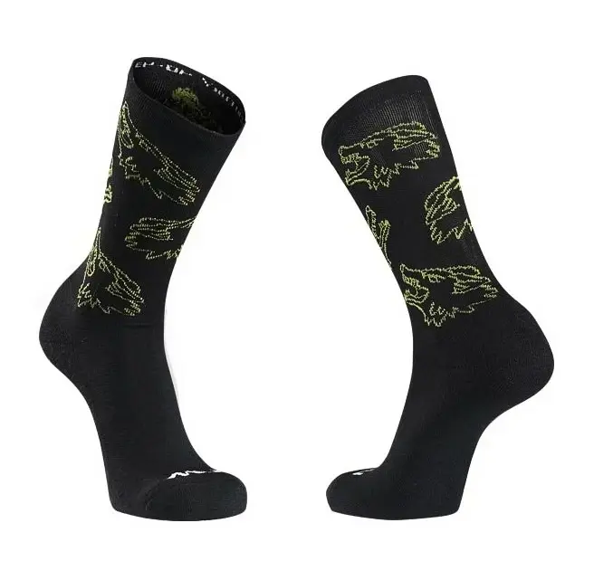 Cyklistické ponožky NorthWave  Core Sock Black/Green