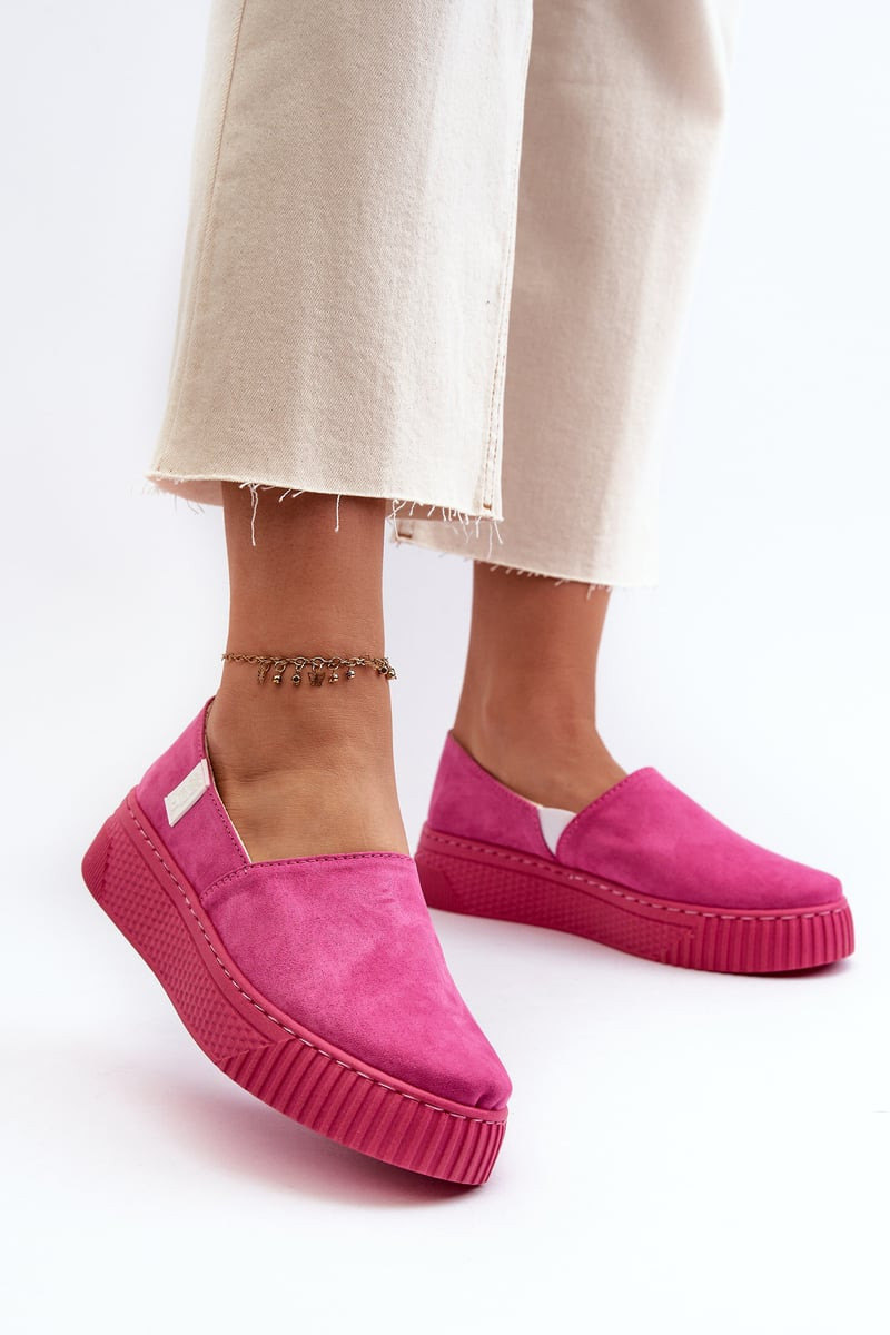 Dámské tenisky na platformě Memory Foam System Fuchsia