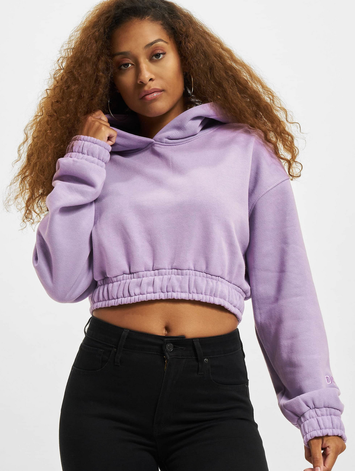 Dámská mikina Crop Hoody - fialová