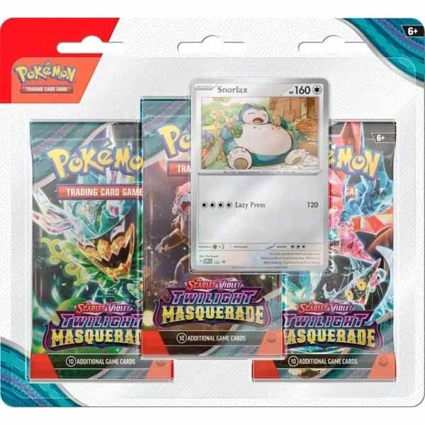 Kartová hra TCG: Scarlet & Violet Twilight Masquerade 3 Blister Snorlax (Pokémon)