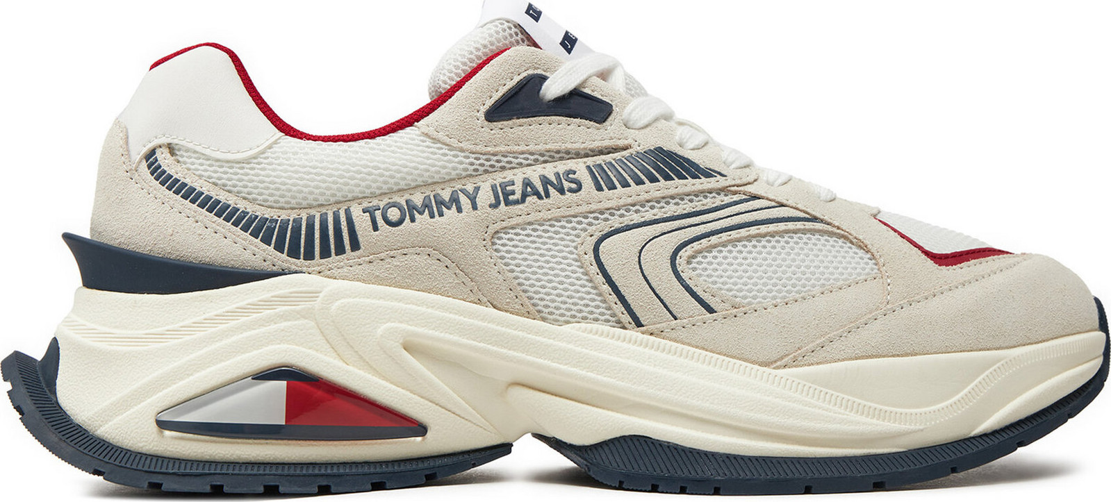 Sneakersy Tommy Jeans Confortable Runner EM0EM01416 Béžová