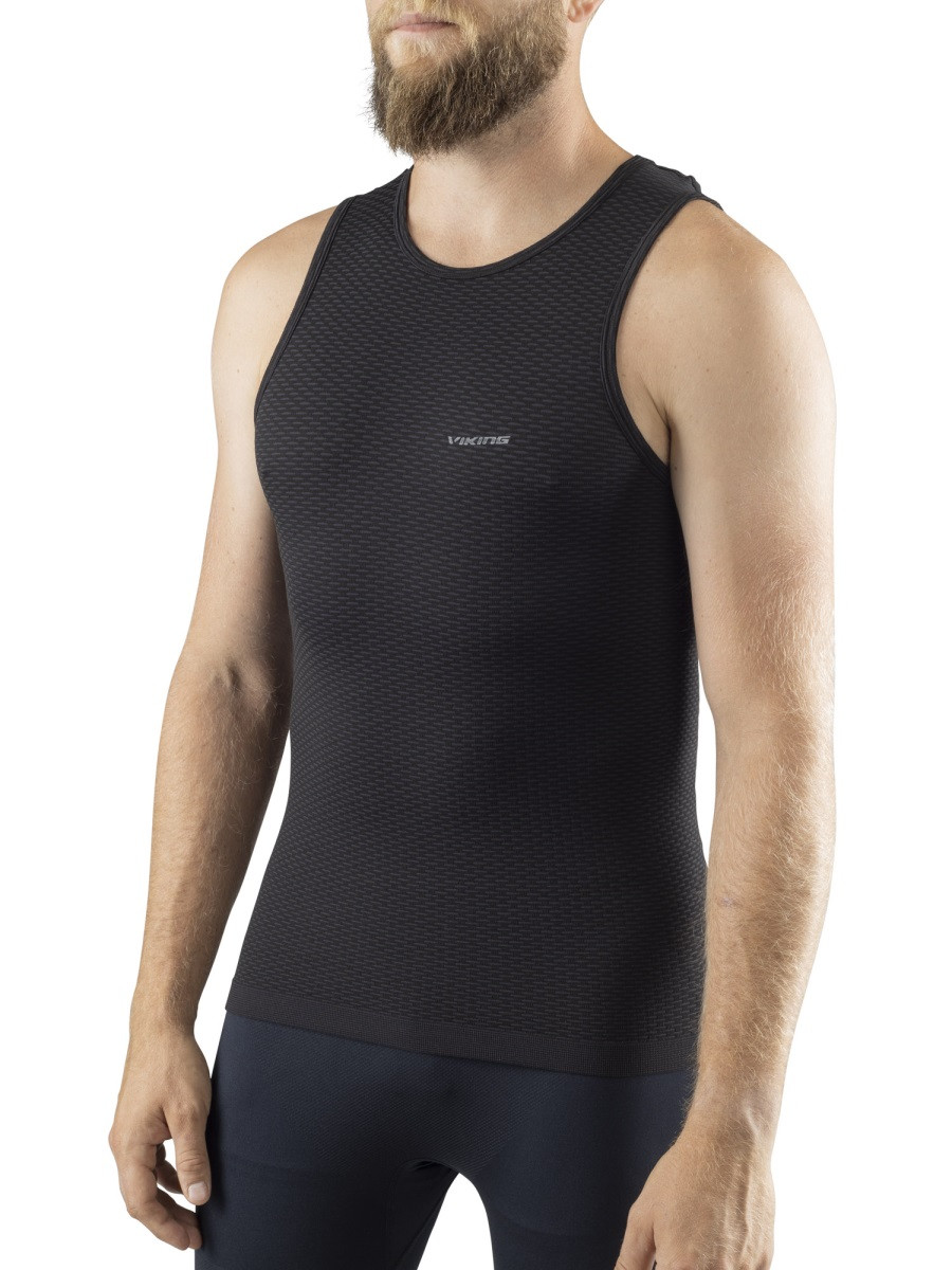 Lehké unisex tílko viking easy dry singlet černá l