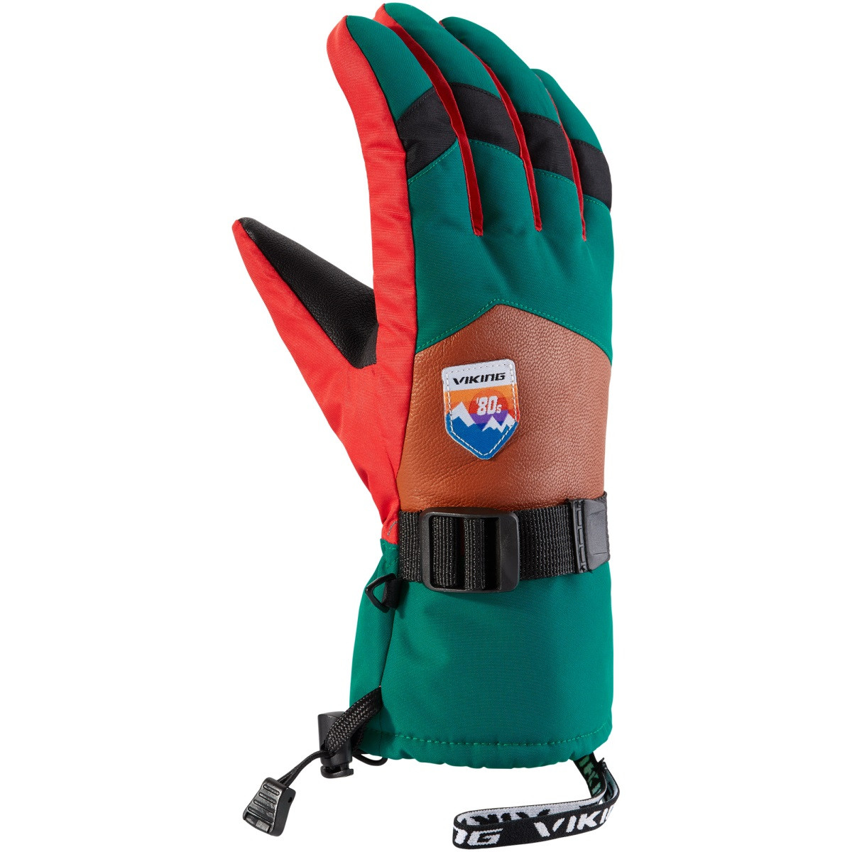 Pánské lyžařské rukavice viking brother louis hnědá 8