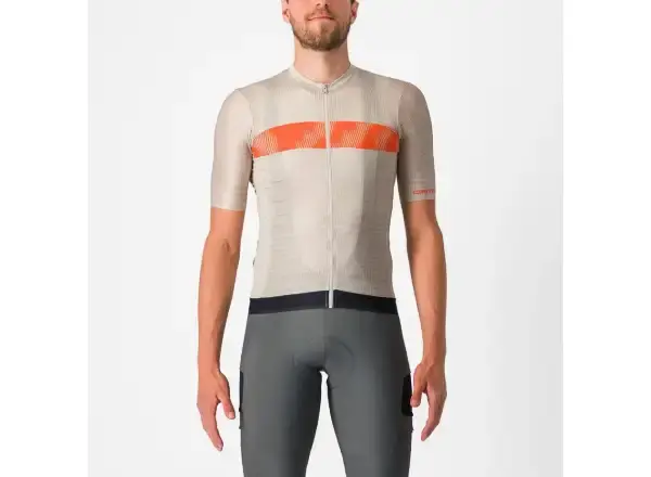 Castelli Unlimited Endurance pánský dres krátký rukáv Silver Moon vel. M