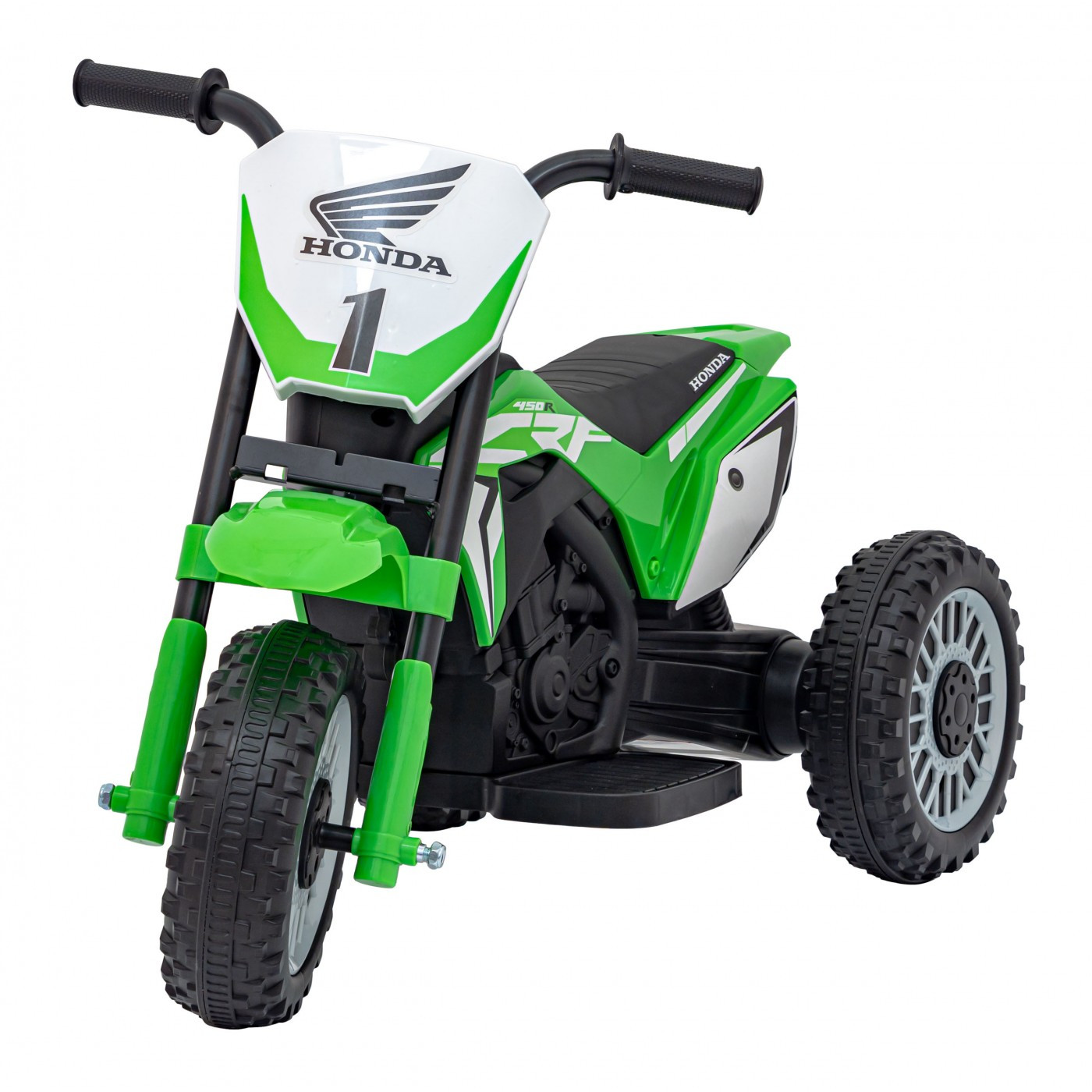 mamido Dětská elektrická motorka Cross Honda CRF 450R zelená