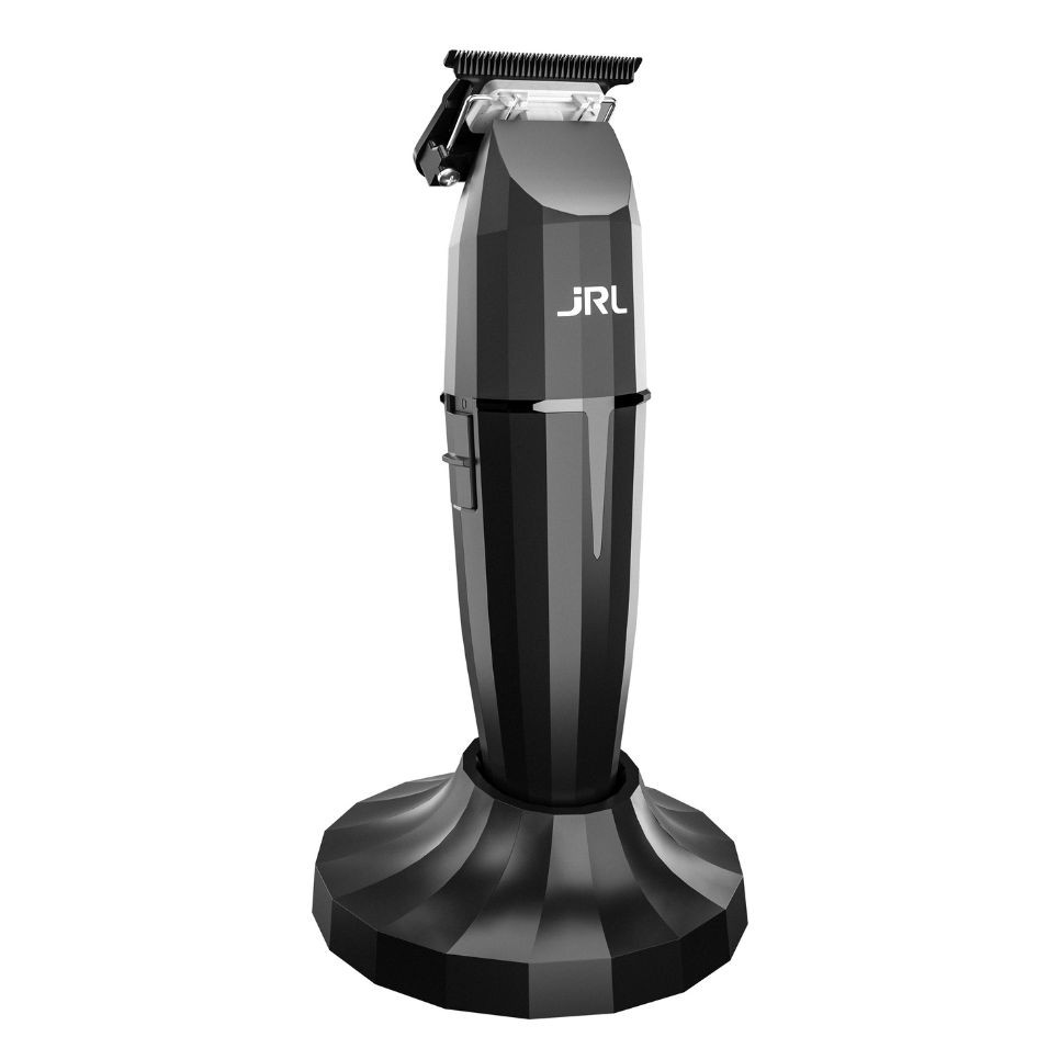 JRL ONYX 2020T-B Trimmer Black - profesionální konturovací strojek na akumulátor + Minerální olej M22, 200 ml
