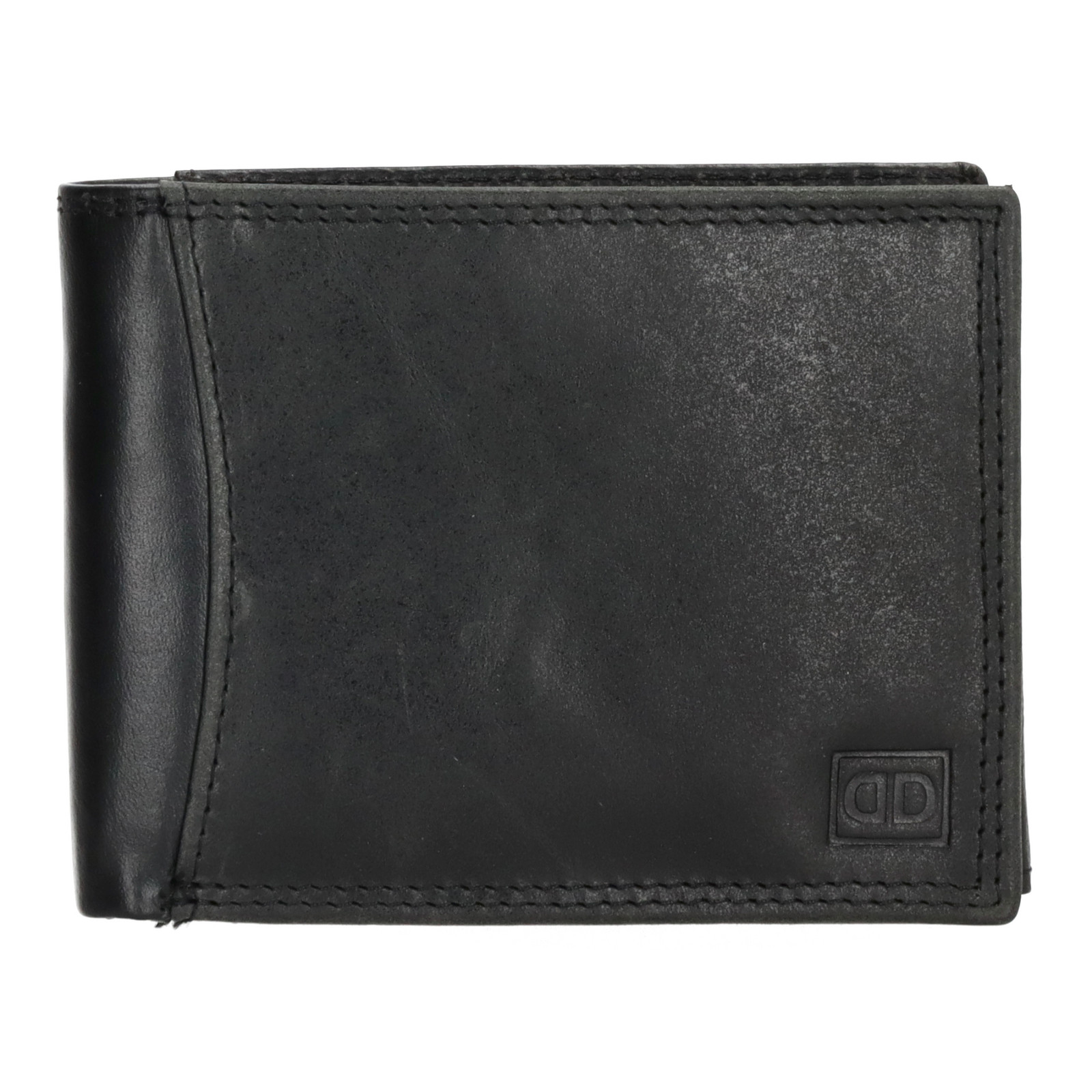 Pánská kožená peněženka Double-D Da Vinci - černá