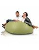 Sedací vak z ekokůže koule olivová EMI