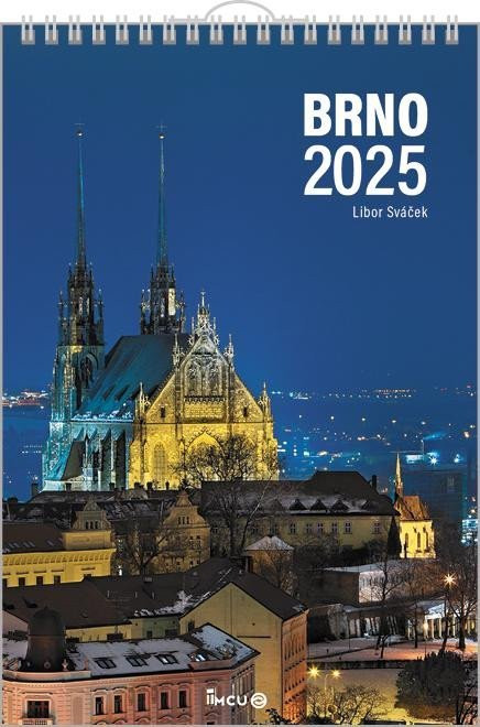 Kalendář 2025 Brno - nástěnný - Libor Sváček