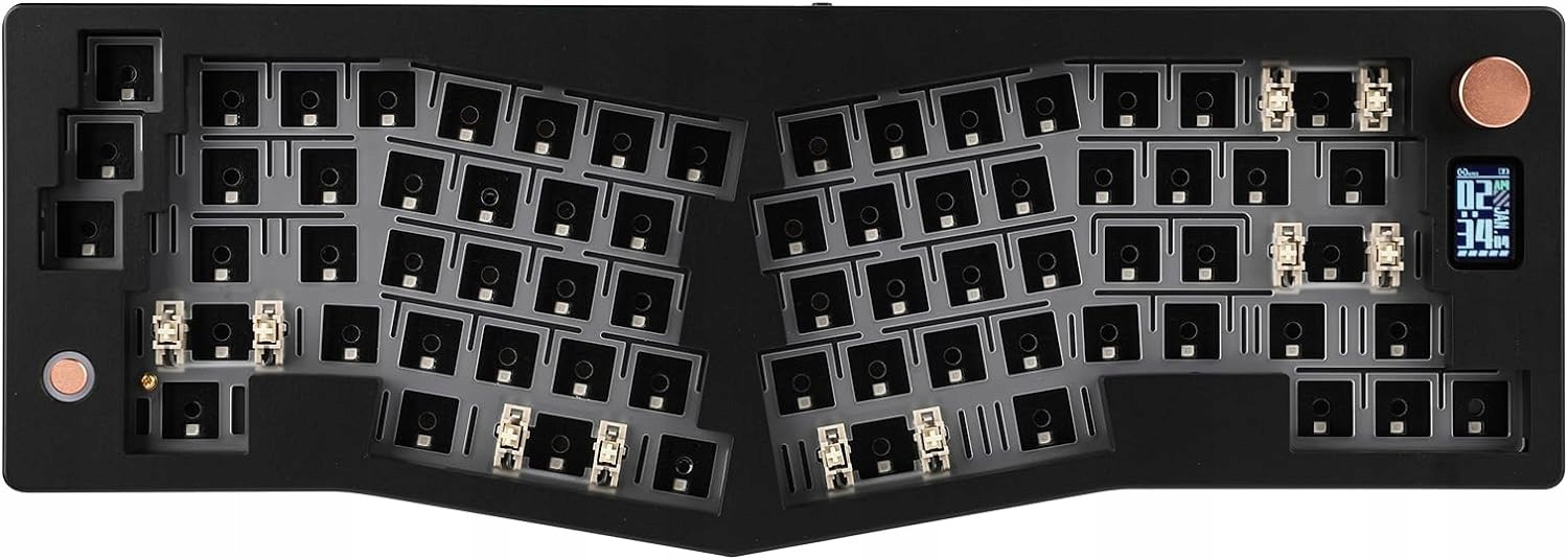 Mechanická klávesnice Diy Cidoo ABM066 Black Hot Swap Wireless Rgb obrazovka