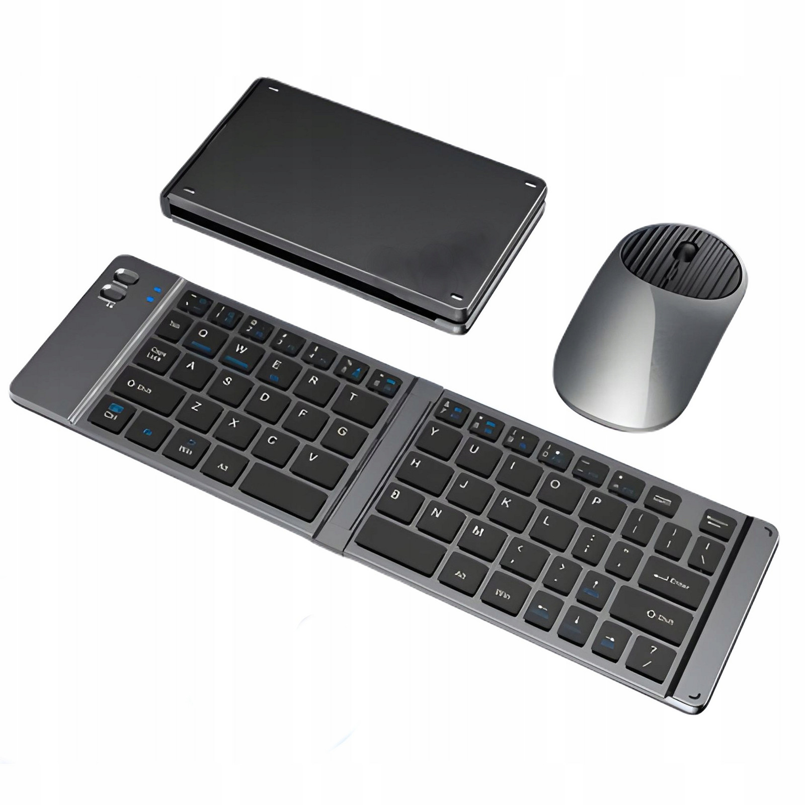 Set Skládací Bluetooth Klávesnice A Bezdrátové Myši Grafitová