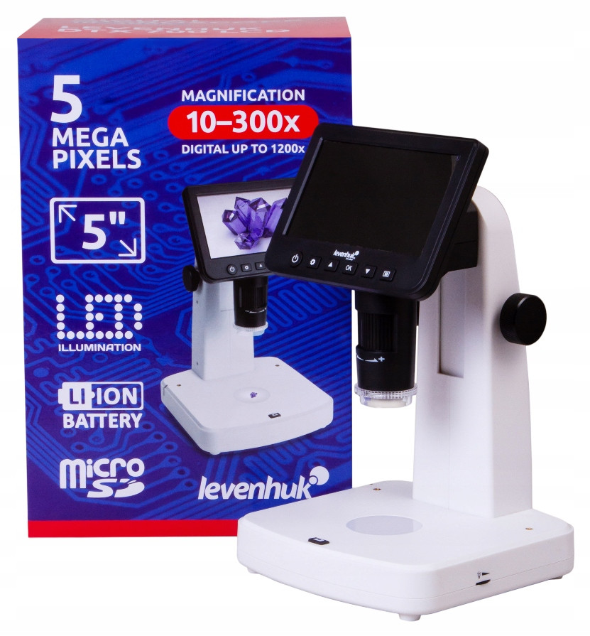 Digitální mikroskop Levenhuk Dtx 700 300 x