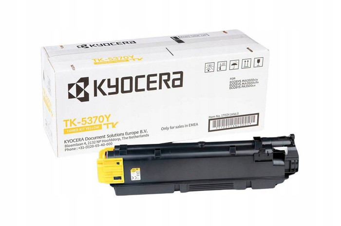 Toner Yellow Kyocera MA3500 PA3500 TK5370Y TK-5370Y 1T02YJANL0