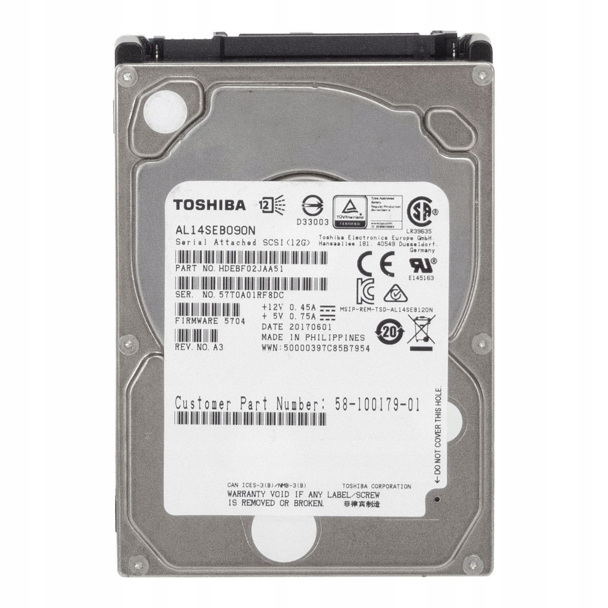 Cisco 58-100179-01 900GB 10K 128MB SAS-3 2.5'' AL14SEB090N