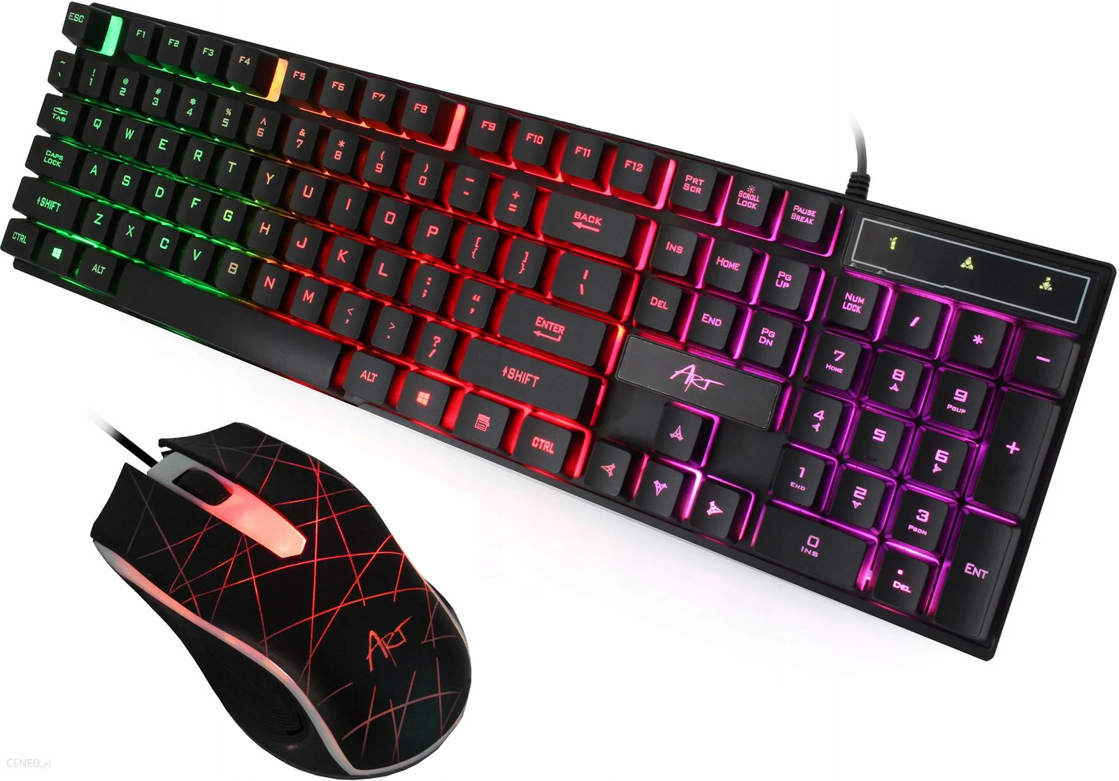 Podsvícená Klávesnice Podsvícená Myš Set