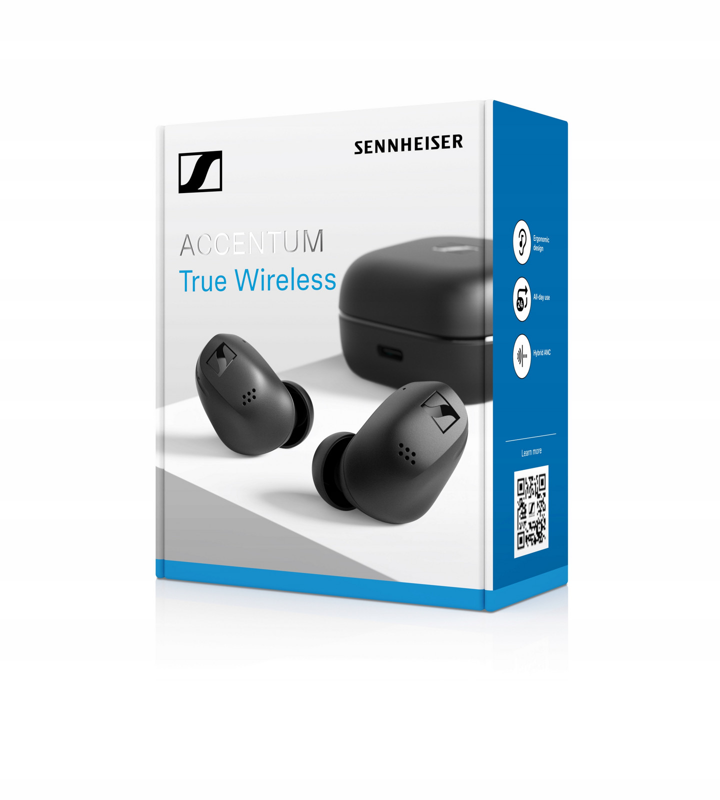 Bezdrátová sluchátka Sennheiser True Wireless Black Bt 5.3 kl.1 hybrANC