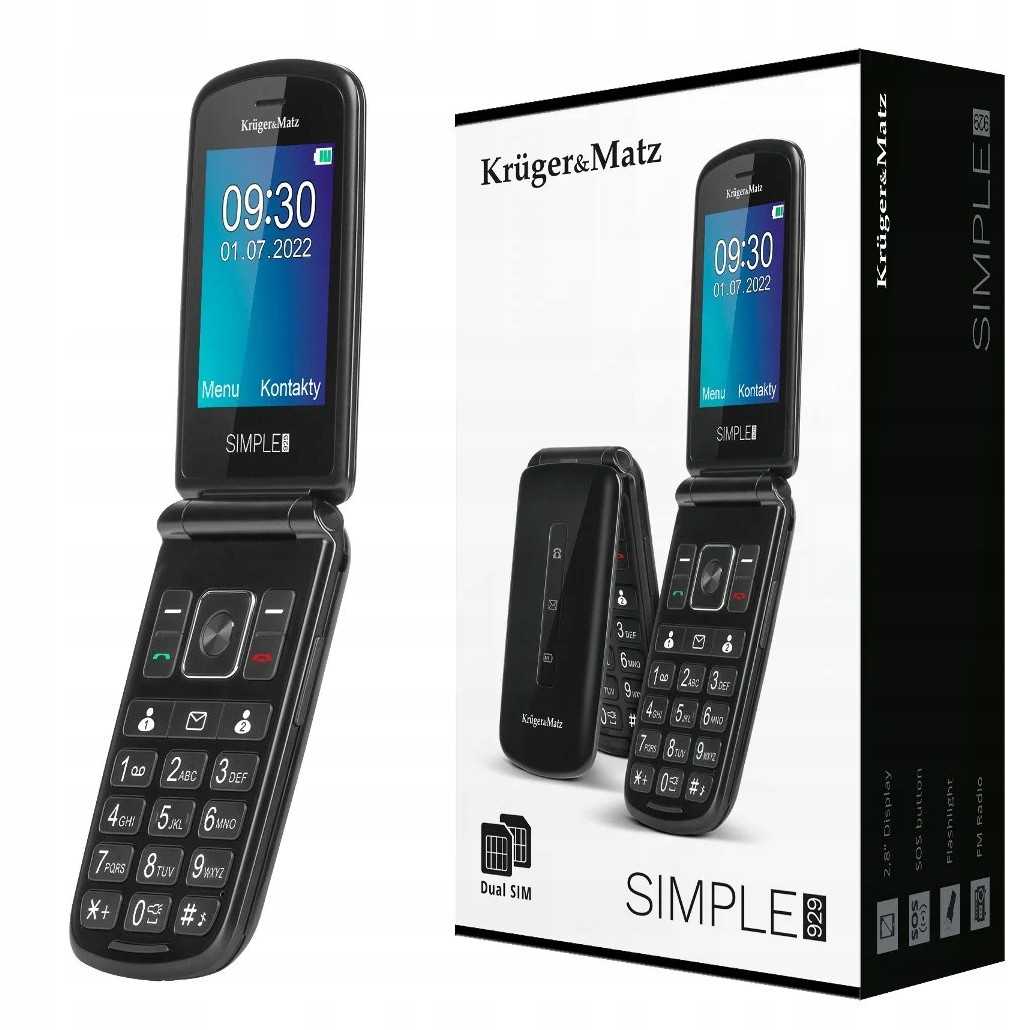 Gsm telefon pro seniory Kruger&Matz Simple 929