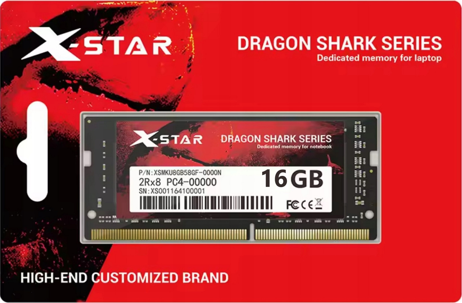 Paměť Ram X-Star Dragon DDR4 16GB 1,2v PC4 2666MHz pro notebook