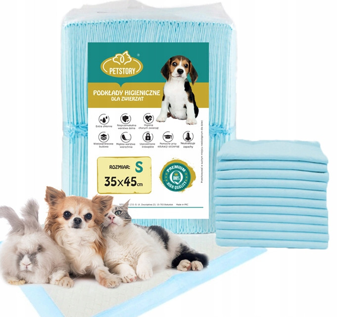 Hygienické podložky Absorpční podložky pro psa kočku velikost Š 35 x 45 cm 100ks