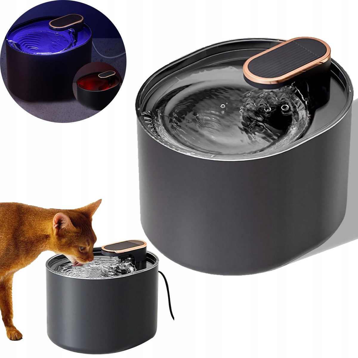 Fontána Pro Psy Kočky Napáječka Miska Na Pití Do Vody Energeticky Úsporná 3L