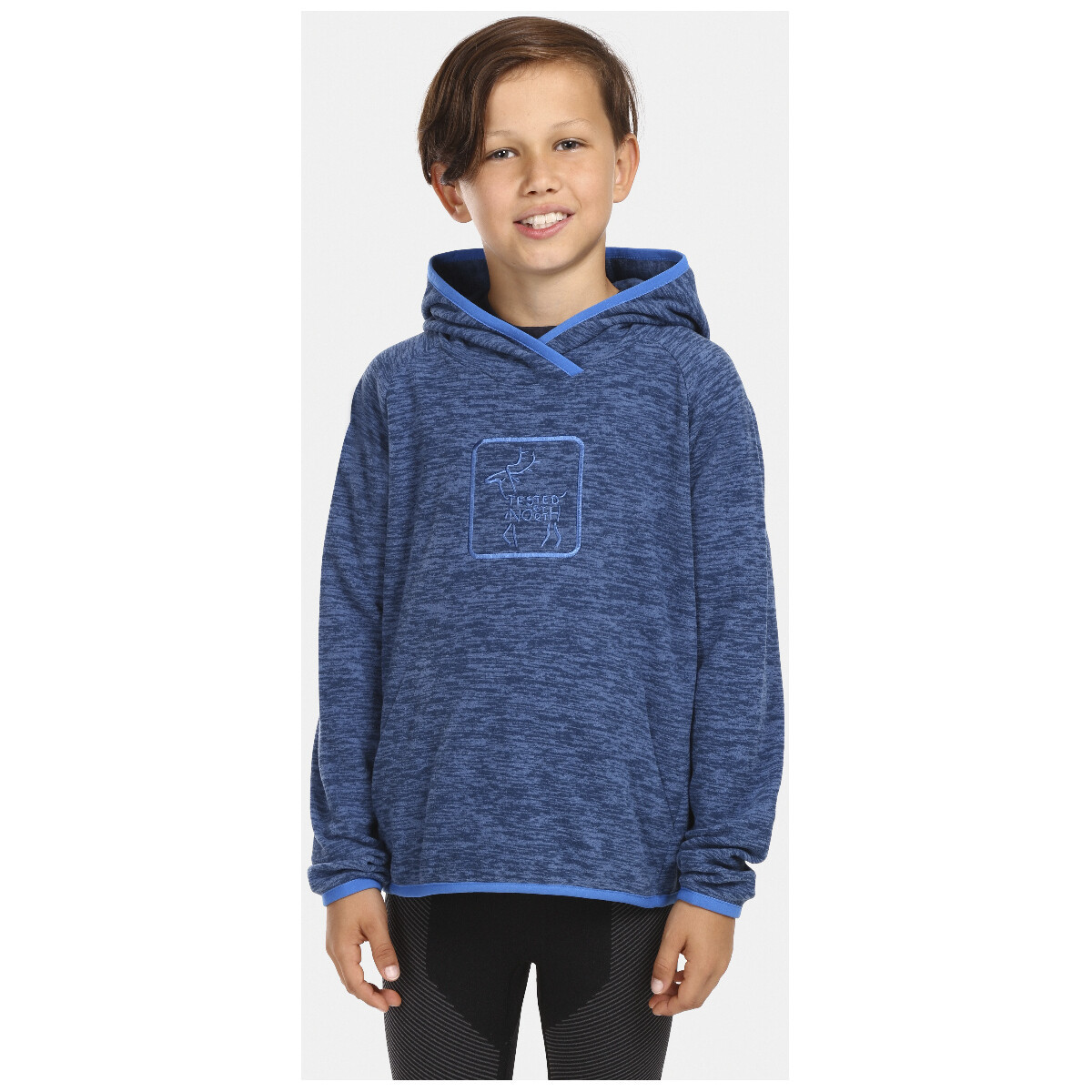 Kilpi  Dětská fleecová mikina s kapucí  FLOND-JB  Modrá